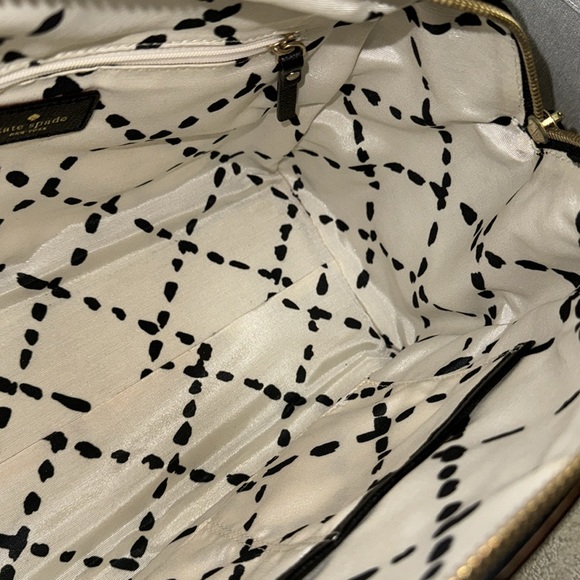 Kate Spade New York Black Bowler Bag Satchel Tote Authentic - Picture 10 of 12